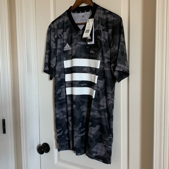 Adidas Tan AOP Digital Camo Graphic Jersey - Picture 4 of 8